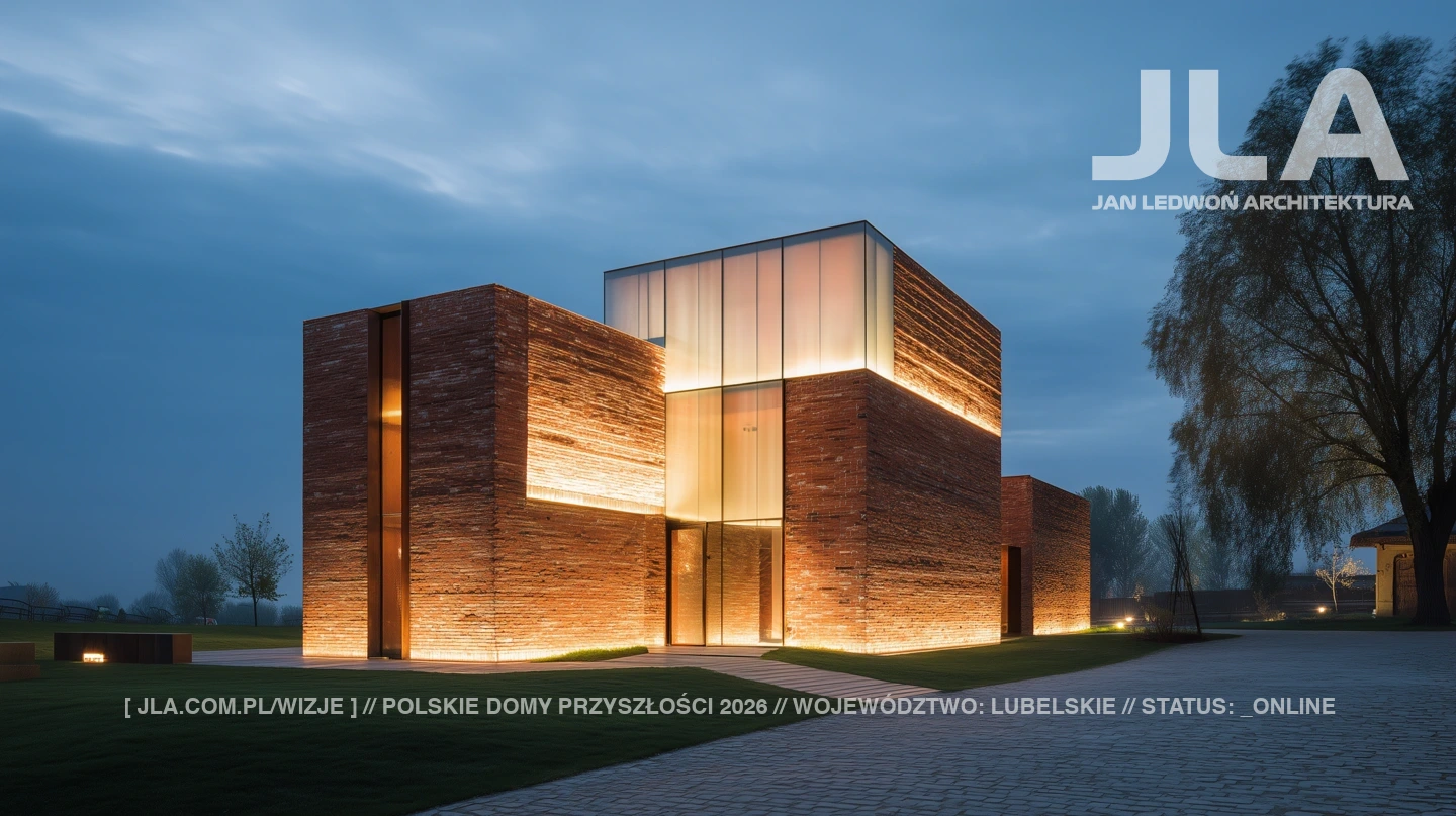 projekty domów w stylu nowoczesnym z dużymi oknami JLA WIZJE LUBELSKIE 001