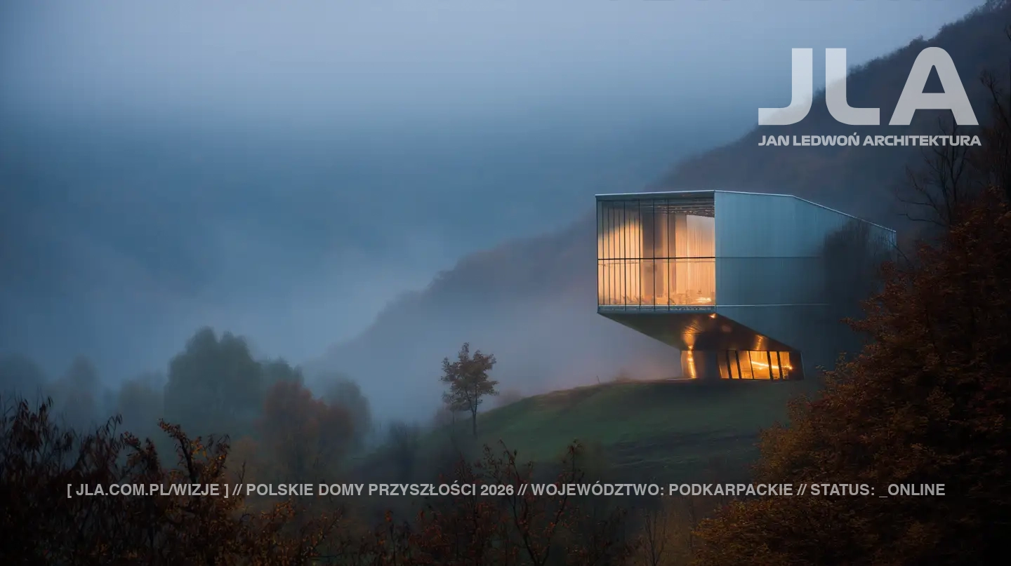 indywidualny projekt domu nowoczesnego jla wizje podkarpackie