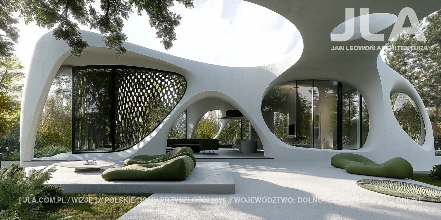 nowoczesne projekty domów jasna elewacja jla wizje dolnośląskie